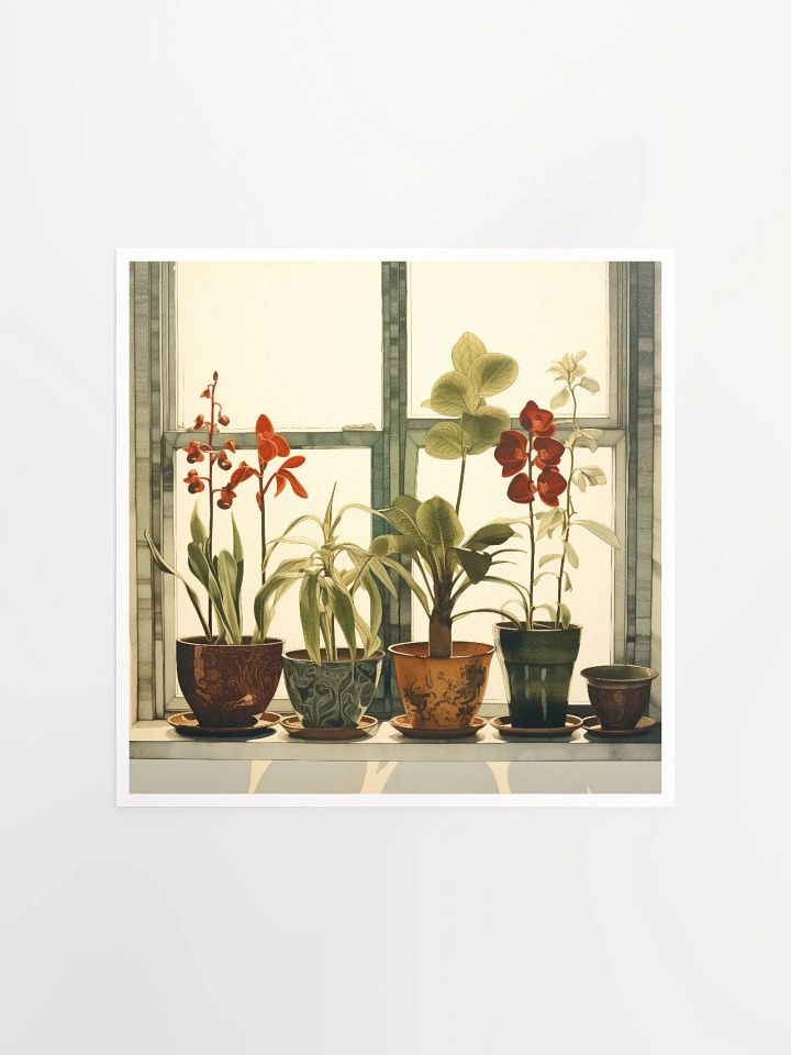 Art2401-12 Potted Plants Still Life - Art Print product image (2)