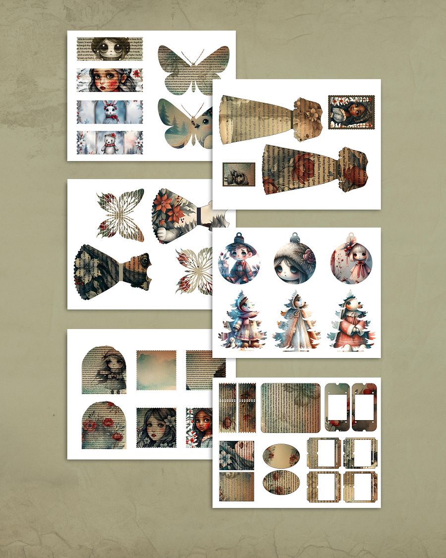 A Rossetti Advent Medley Junk Journal Kit (Christmas 2024) product image (3)