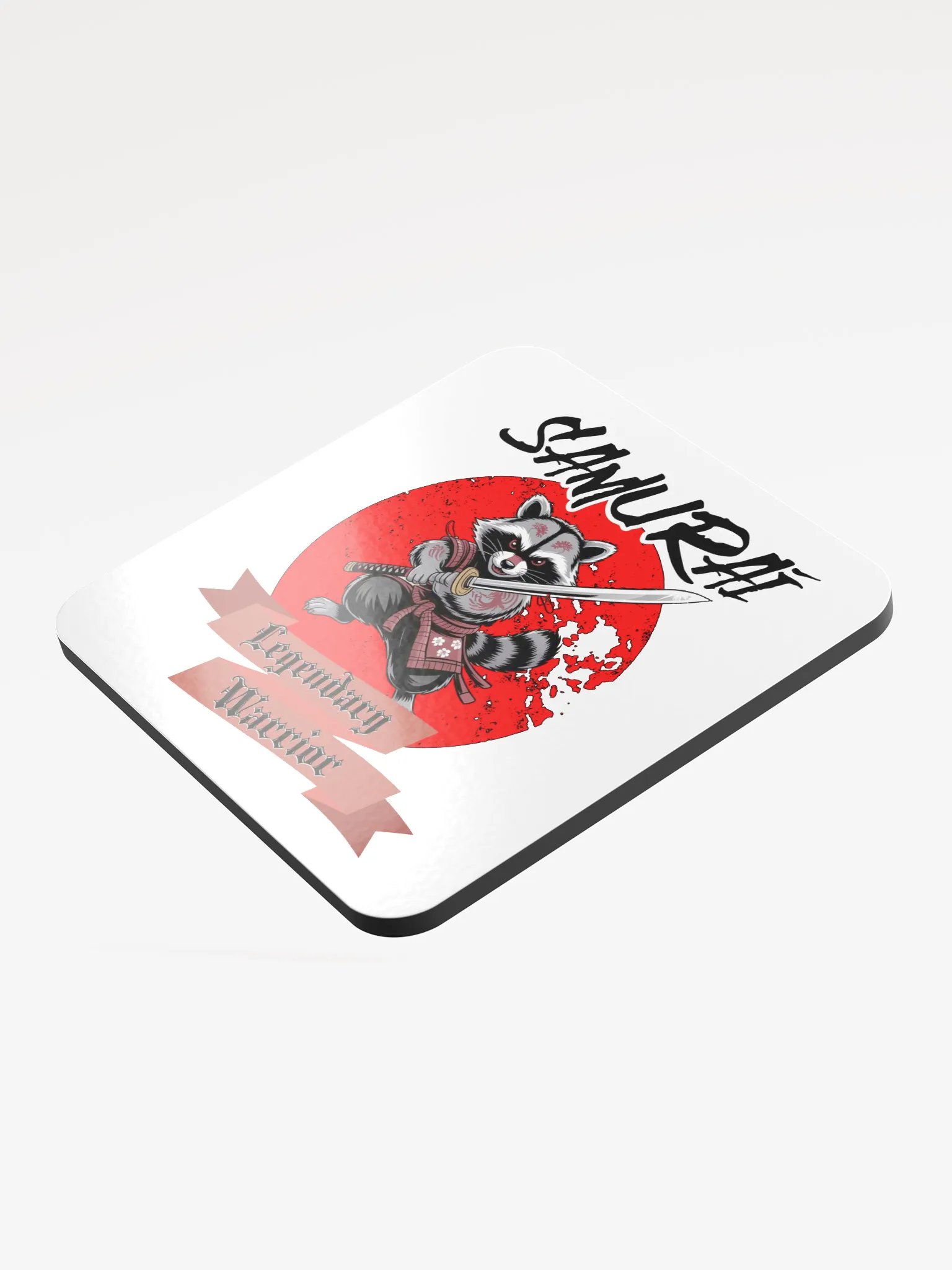 Samurai Legendary Warrior Raccoon Coaster product image (4)