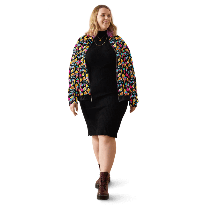 Ice Cream Pattern All Over Print Jacket product image (2)