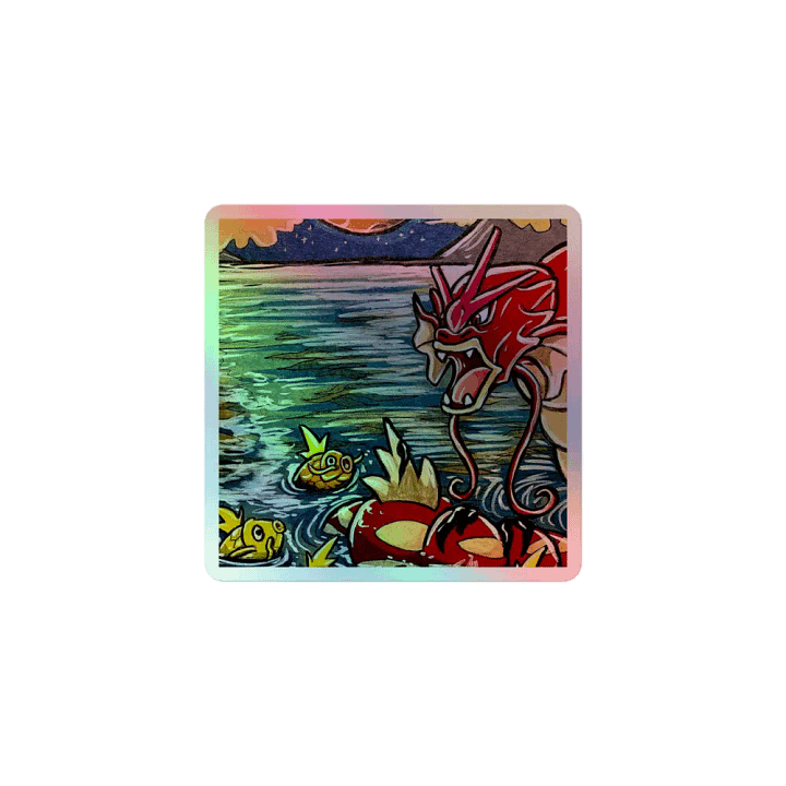 Gyarados & Magikarp Holofoil Sticker product image (1)