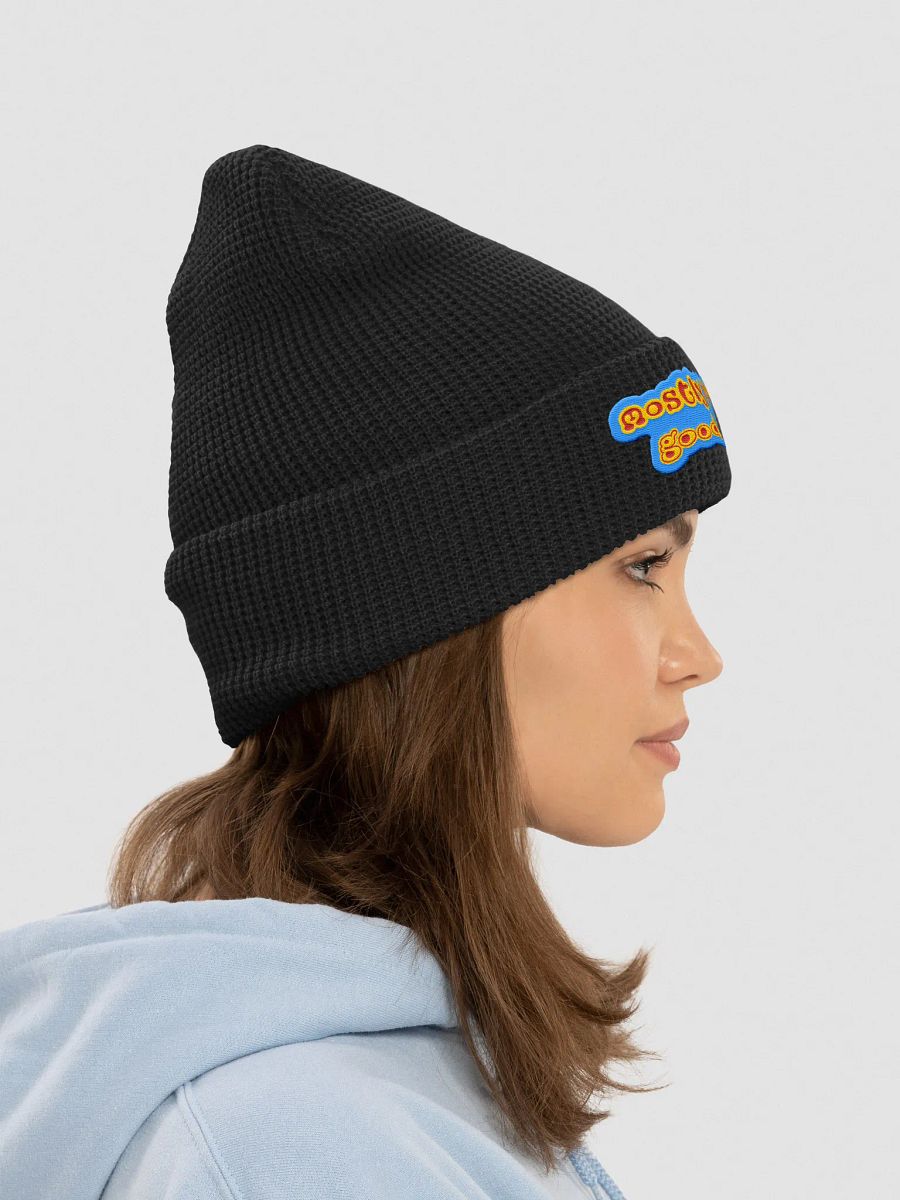 Mostly Pretty Good Stuff Logo Waffle Beanie product image (23)