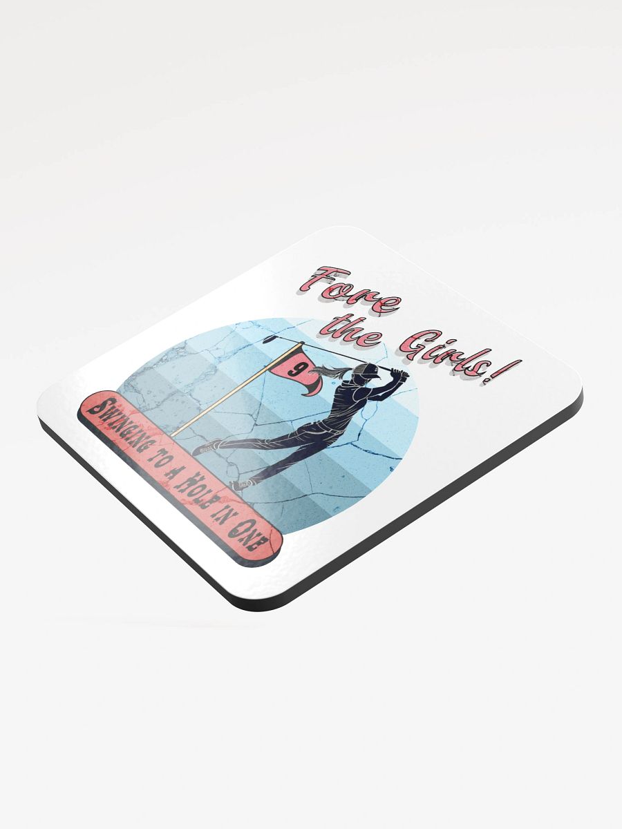Fore The Girls Swinging To A Hole In One Golfing Coaster product image (4)