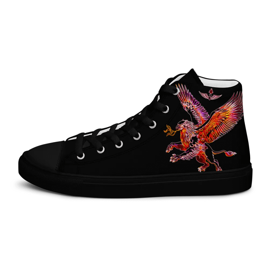 Gripen Flying red//Griffin/Men's High Top Canvas Shoes by Allcolor product image (6)