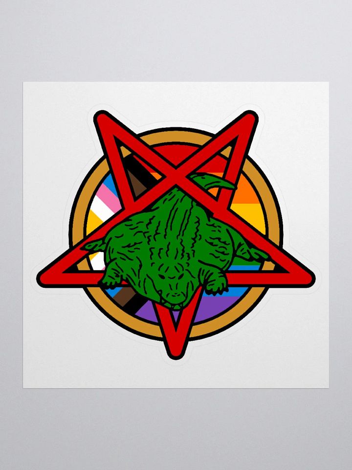 Flat pentagram guy sticker product image (1)