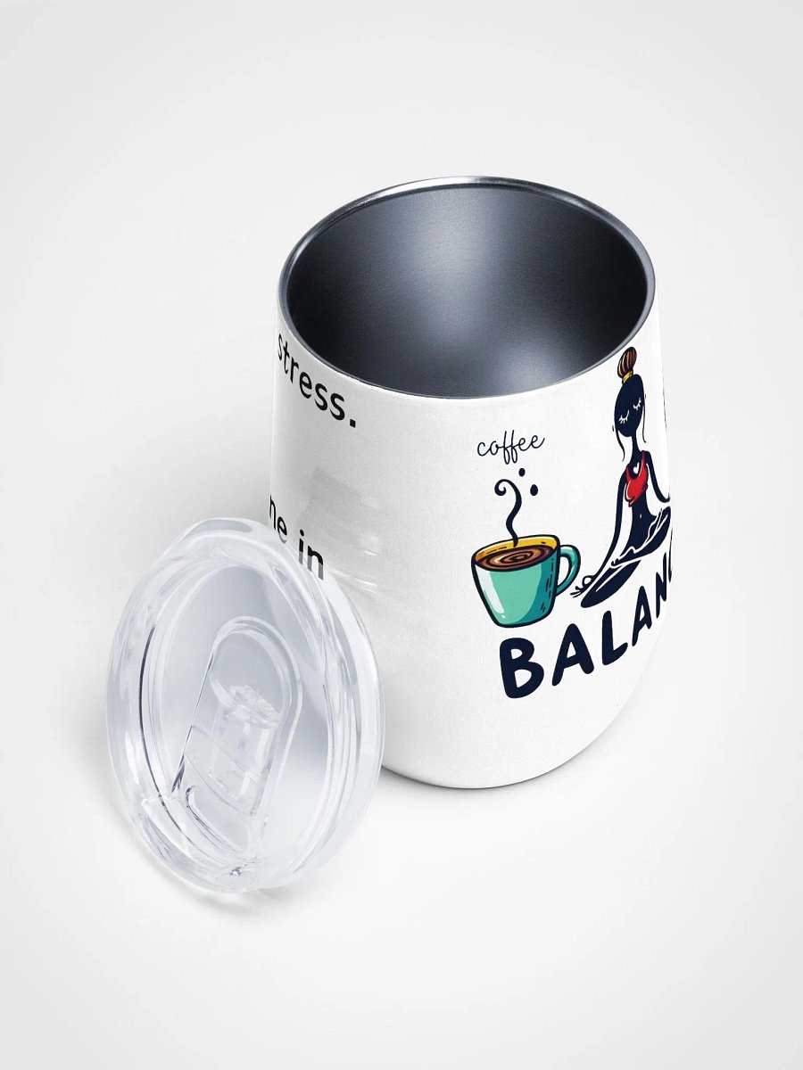Funny Coffee Wine and Yoga Wine Tumbler product image (4)