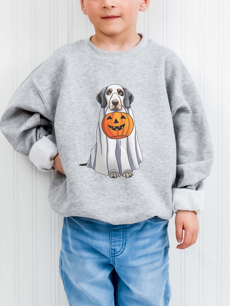 Halloween Bluetick Coonhound Youth Sweatshirt product image (6)