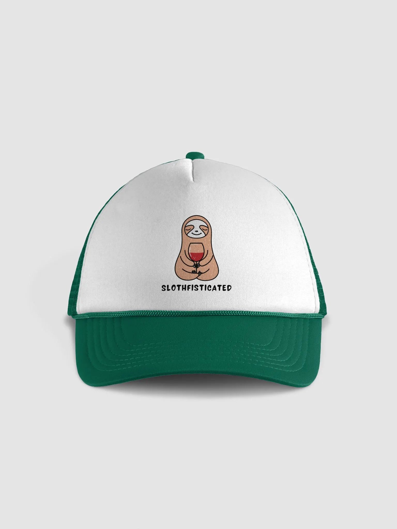 Sloth & Sip Foam Trucker Hat product image (1)
