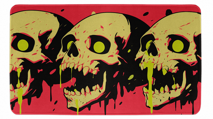 Zombie Skulls Desk Mat product image (1)