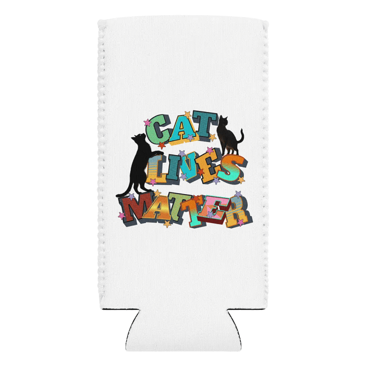 Cat Lives Matter Star-Studded Can Cooler product image (2)