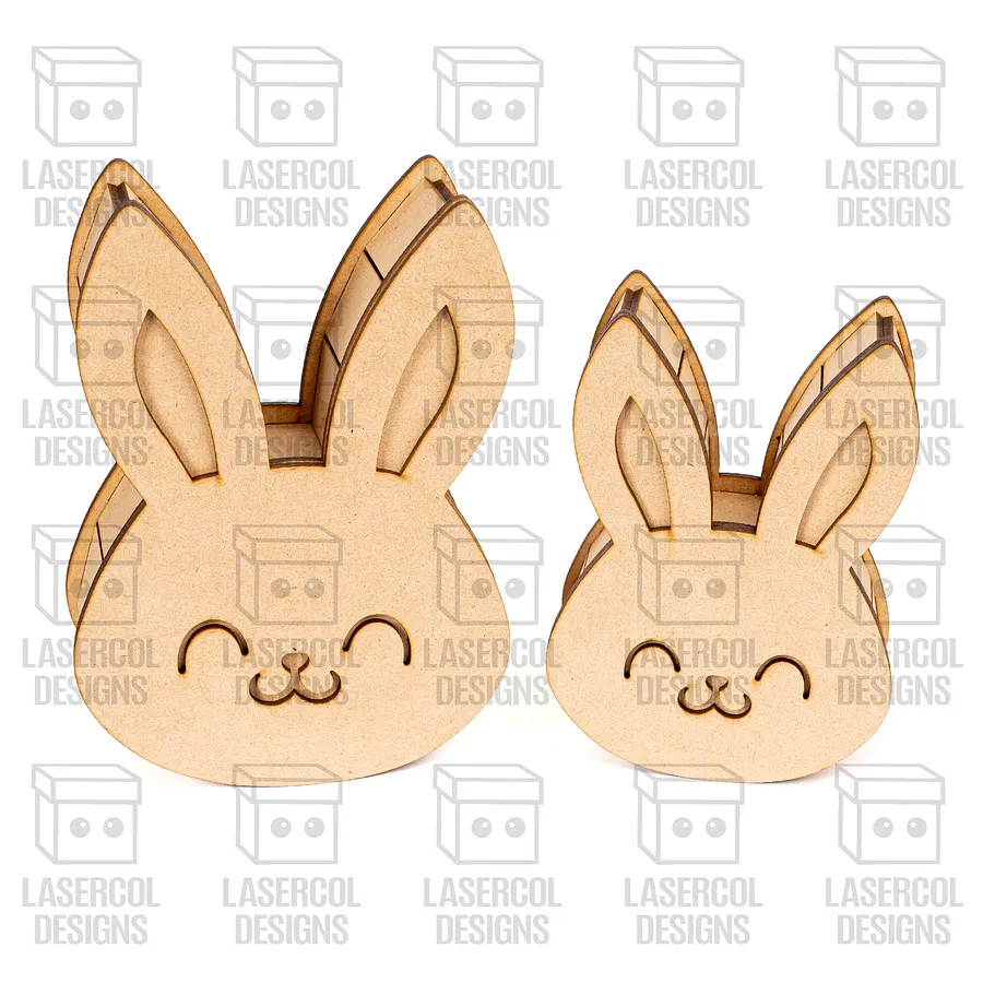 Easter Bunny Shaped Boxes Set 4 - Laser Cut Files product image (5)