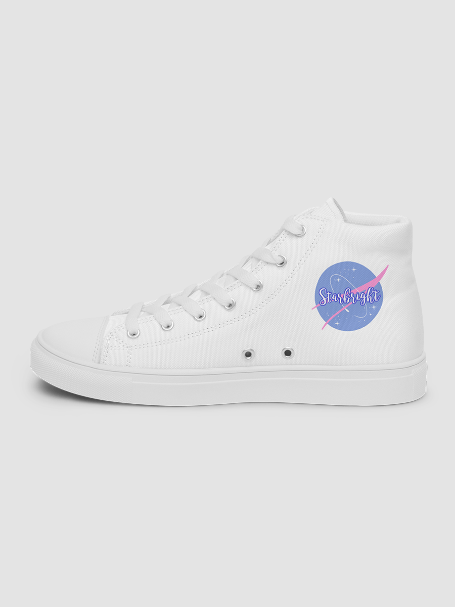 White Starbright The Band Women's High Top Canvas Shoes product image (9)