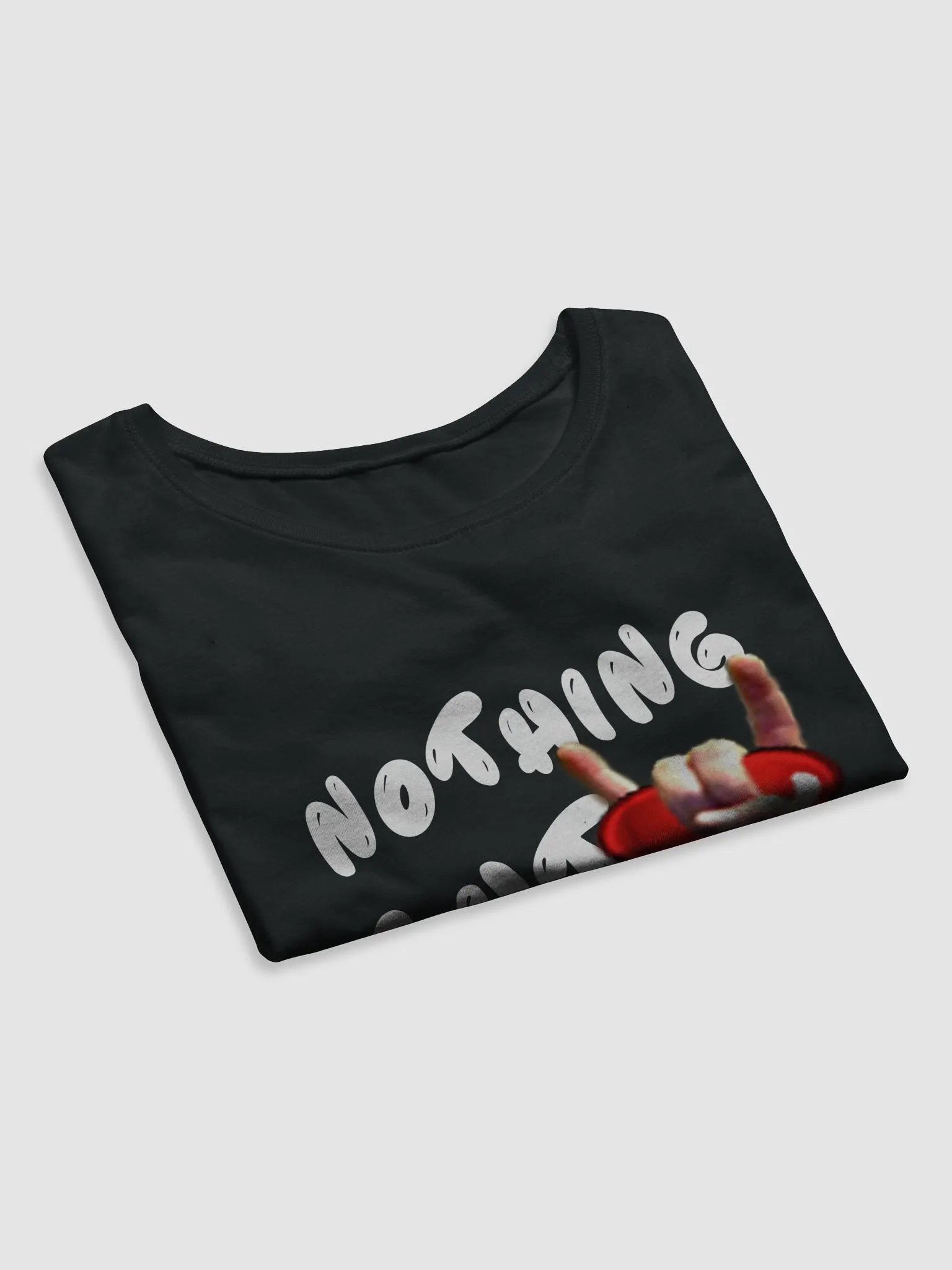 Nothing But Love - White Text - Women's Crop Tee product image (8)