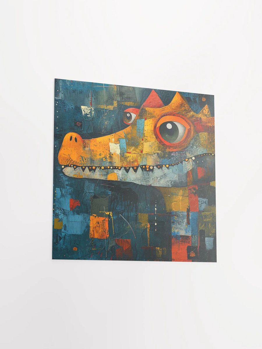 Abstract Crocodile: Neo-Expressionist Art product image (11)