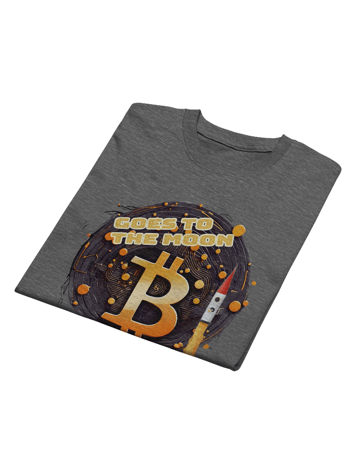 Bitcoin Rocket Rise Tee, Bold Crypto Graphic, Ideal Gift product image (2)