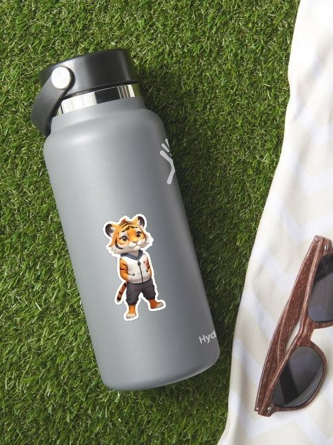 Cool and Adorable Tiger kiss-cut Sticker product image (2)