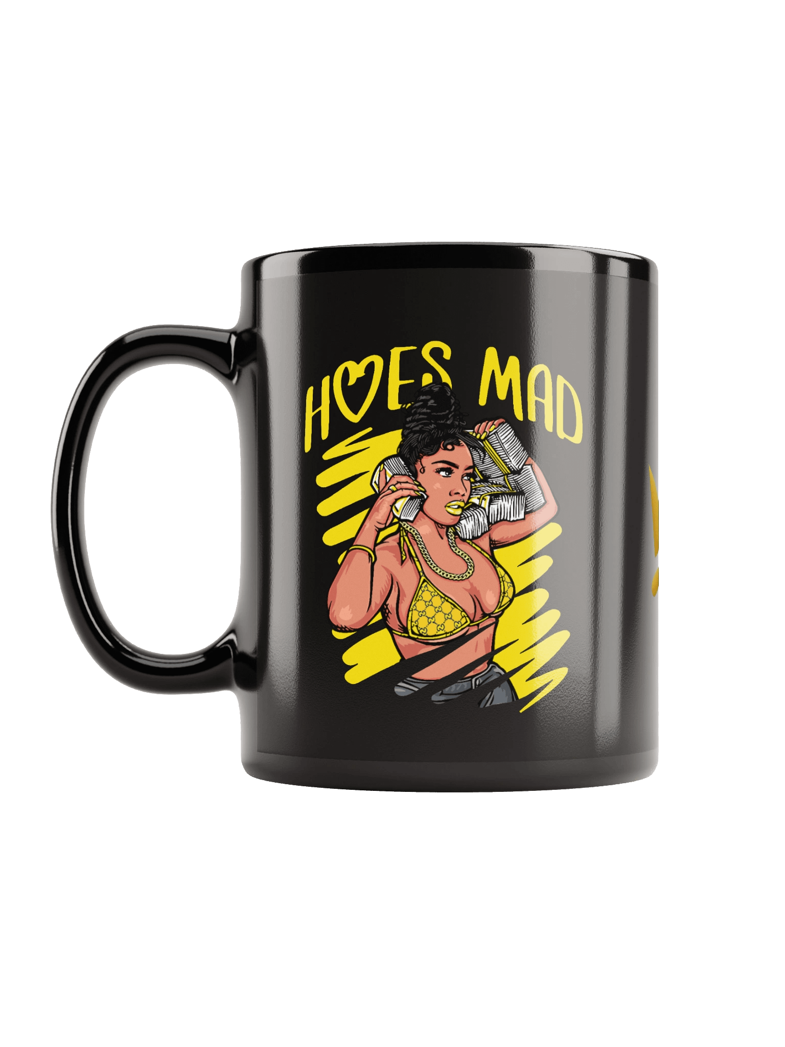 Cash Queens Black Glossy Mug product image (6)