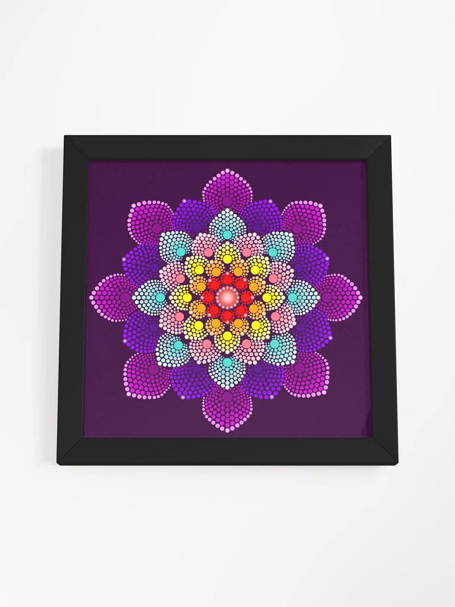 Colorful Dot Mandala Framed High-Quality Matte Poster product image (16)