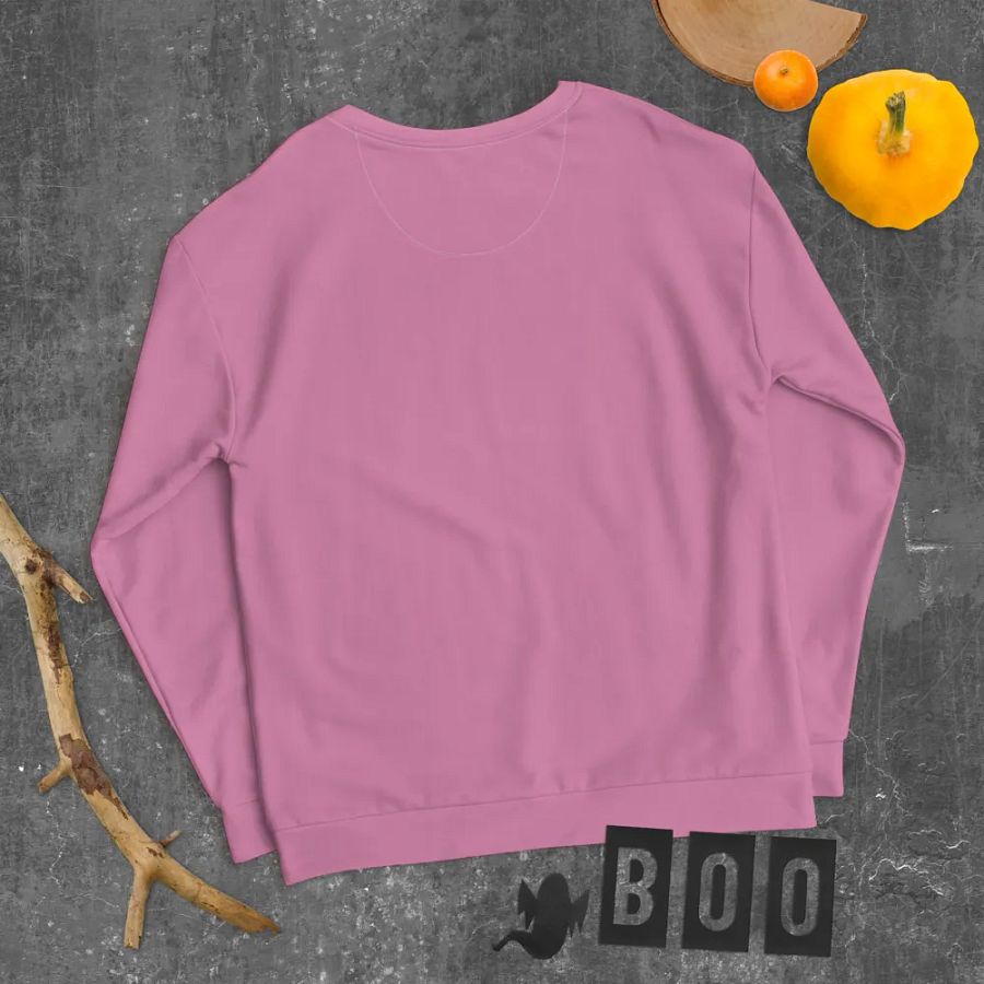 Plain Medium Carnation Pink True Summer Unisex Recycled Polyester Heavyweight Premium Sweatshirt by Treasure Pie product image (11)