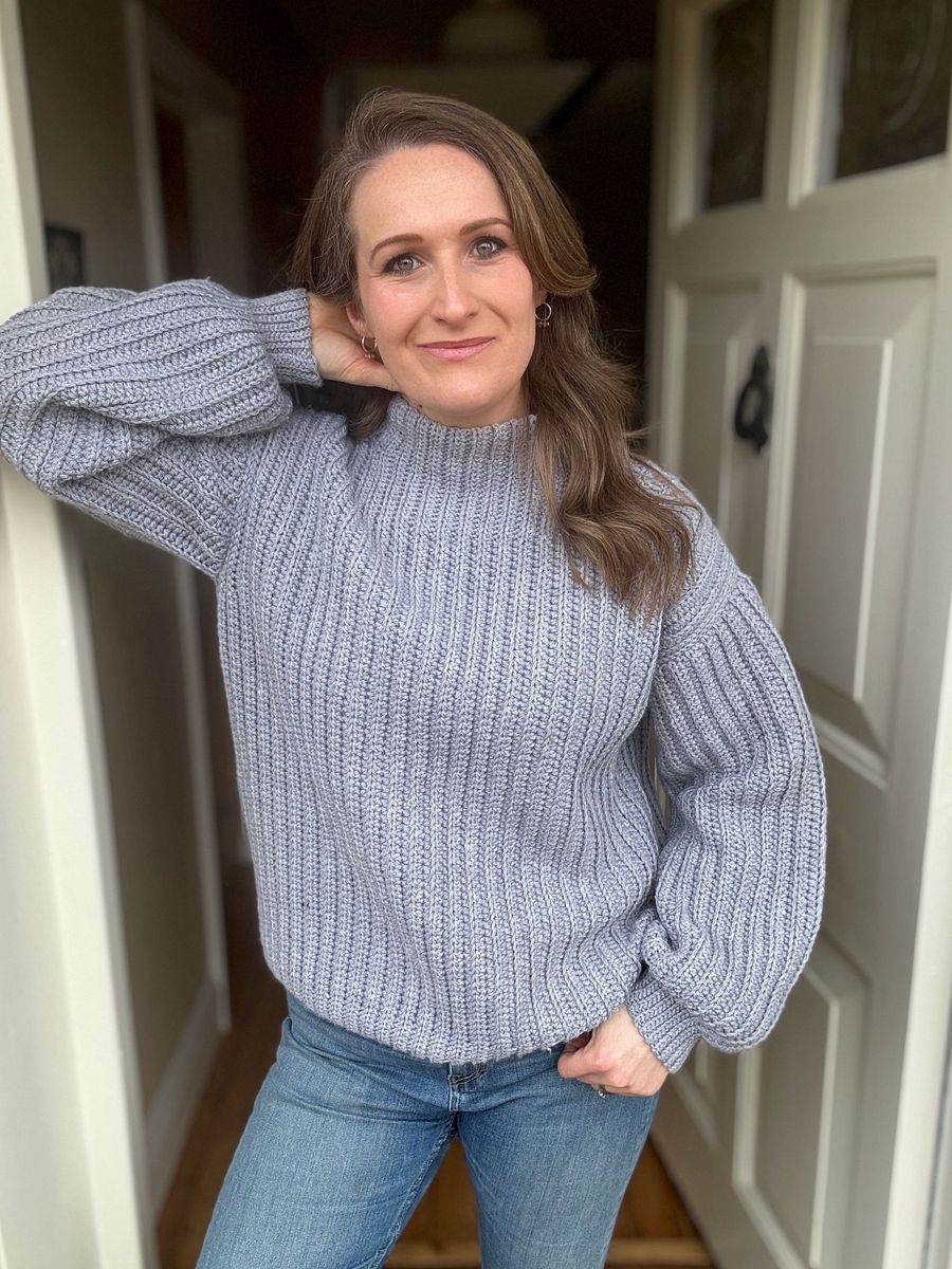 Beginner Pullover or Vest Pattern / Easy Crochet Sweater Pdf Pattern / Adult Sizes XS to 5XL ribbed crochet top pattern product image (8)