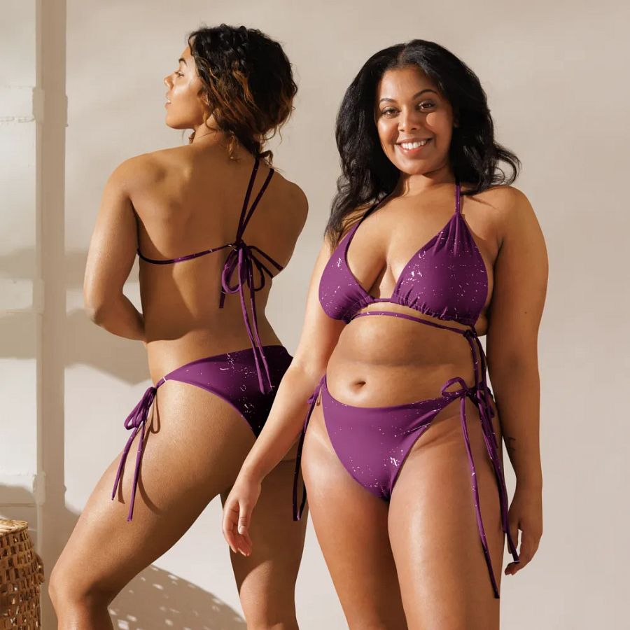 All-Over Print String Bikini - Purple Pink product image (12)