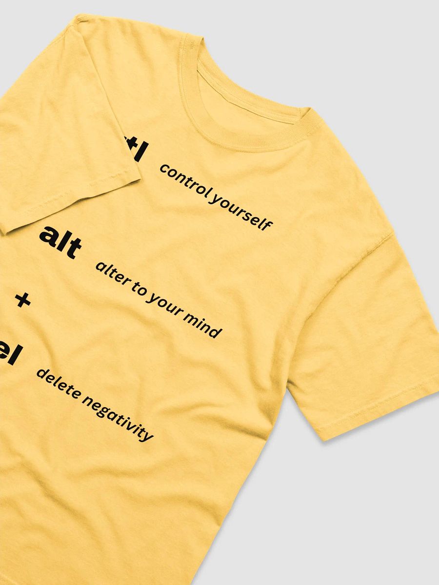 CRTL + ALT + DEL T-SHIRT (BLACK FONT) product image (5)