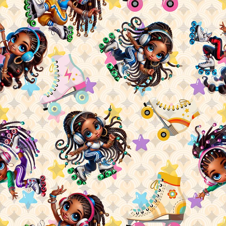 Skate Party Seamless Pattern product image (1)