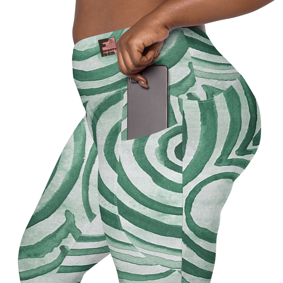 "Green Swirl" Yoga Pants product image (8)