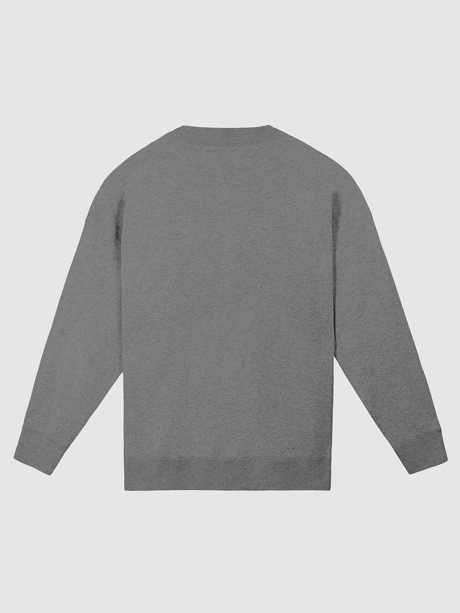 NO SMALL TALK ALLOWED (lg. design, tri-tone grey) knitwear relaxed crewneck product image (6)