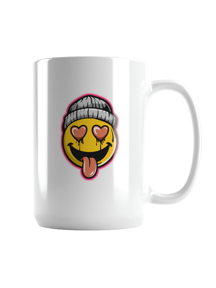 No Filter Smiley – 15 oz Ceramic Mug by UnkoCon product image (1)