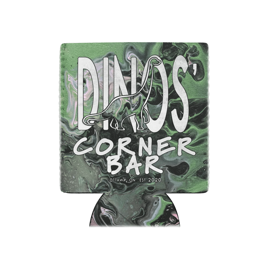 Dinos' Corner Bar Metallic Green Fluid Acrylic Coozie product image (11)