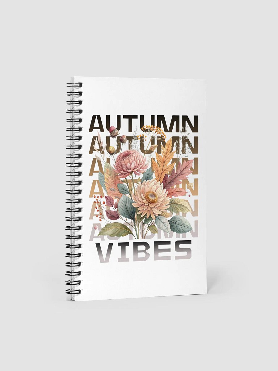 Autumn Vibes Boho Flowers Spiral Notebook product image (2)