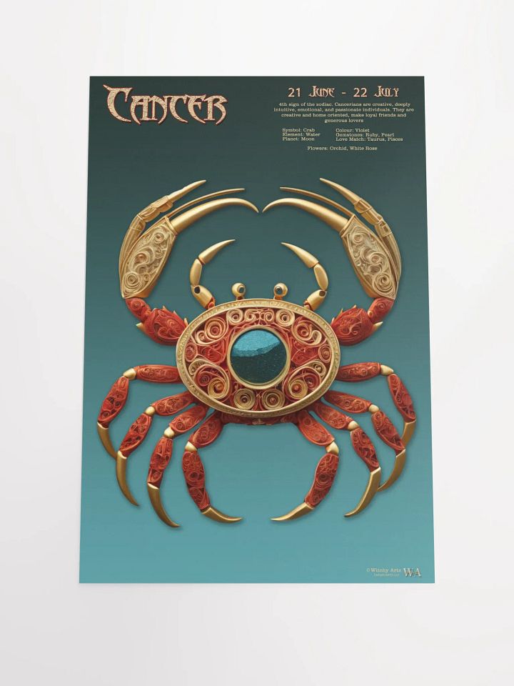 Western Zodiac Poster - CANCER product image (1)
