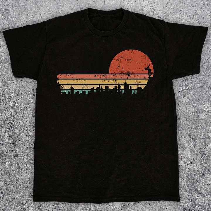 Vintage city skater, Skate t-shirt, Unisex product image (2)