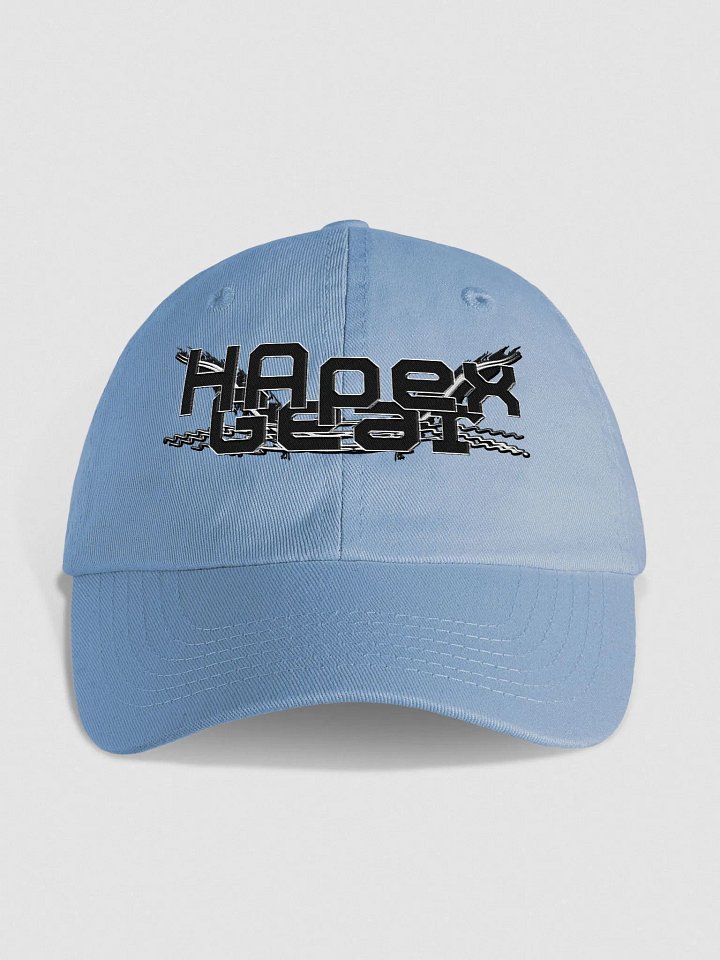 Youth Biowashed Dad Hat - Embroidered - Black HApex Gear White Logo product image (1)