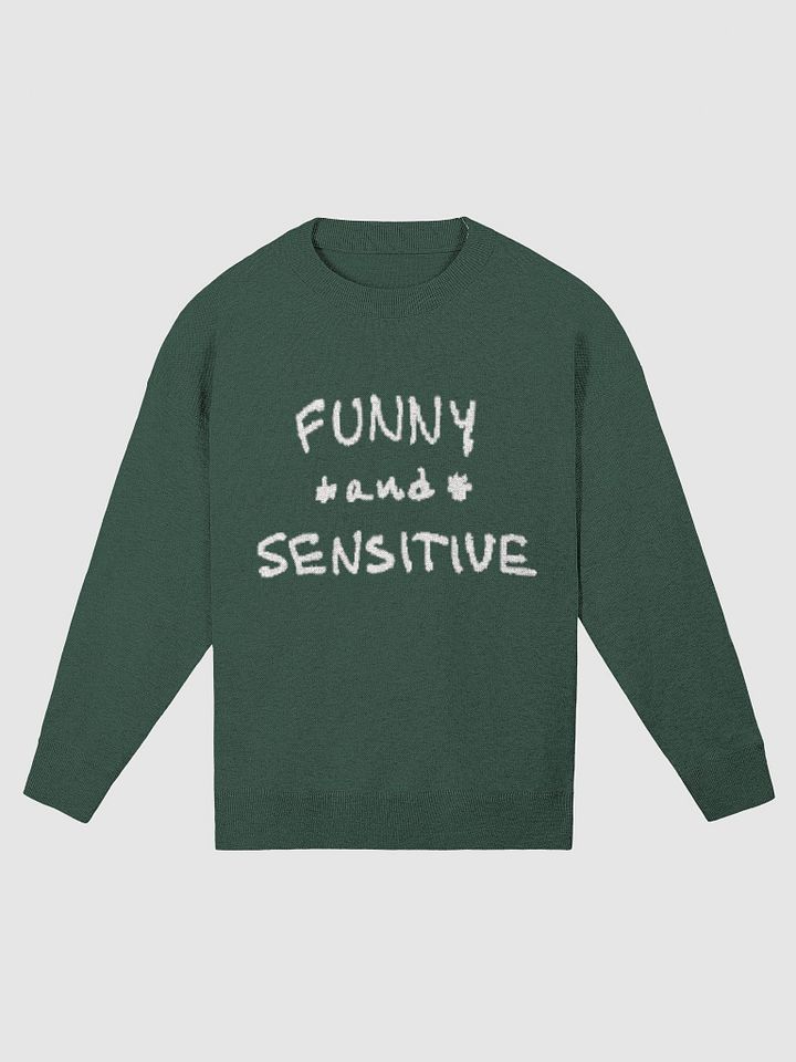 FUNNY *and* SENSITIVE (pine) knitwear crewneck product image (5)