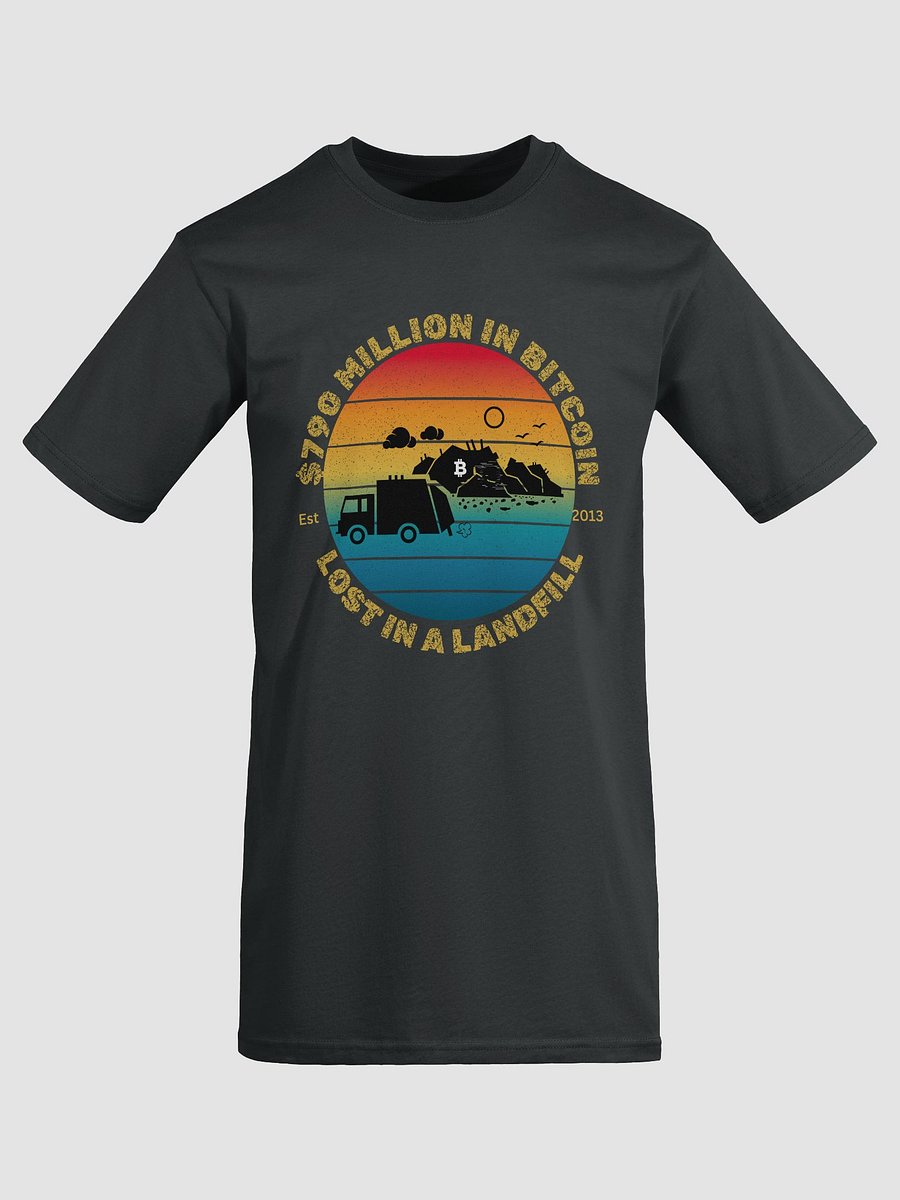 Bitcoin Waste Loss Sunset Men's Tee product image (5)