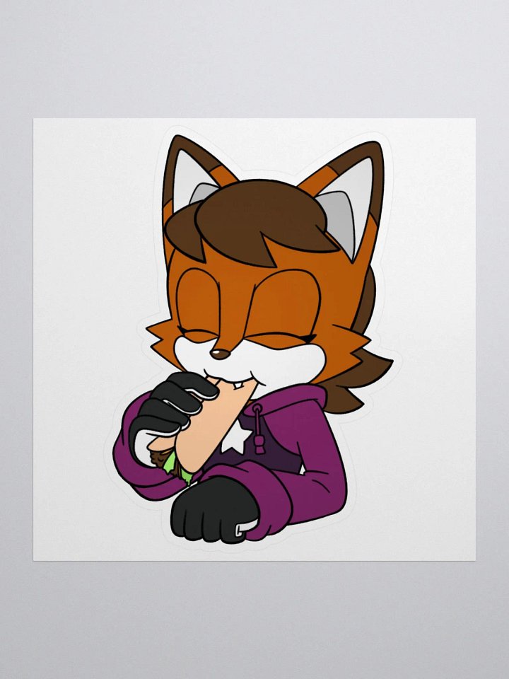Fox Eats a Soft Taco Sticker product image (3)