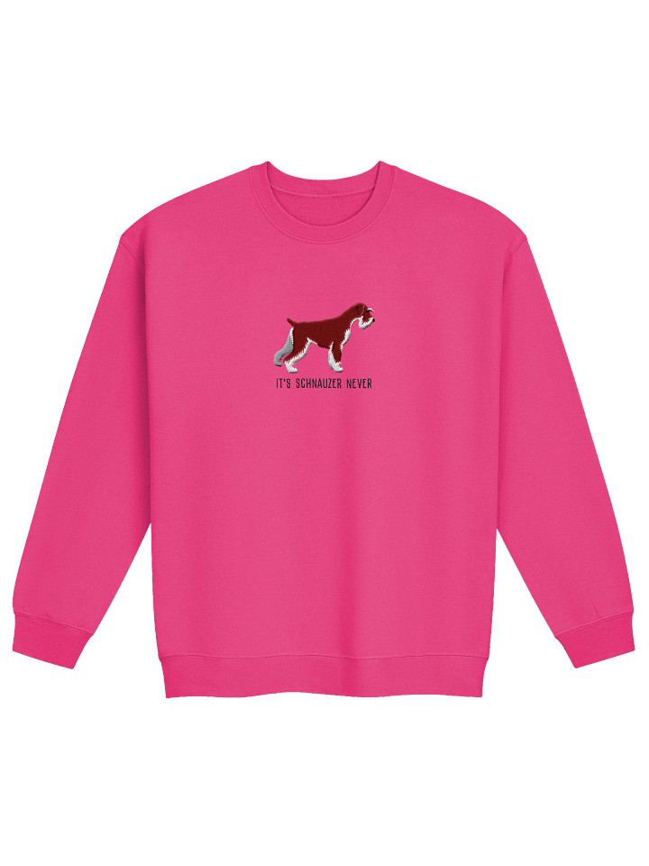 It's Schnauzer Never Sweatshirt (Embroidered) of a Standard Schnauzer(Red) product image (6)