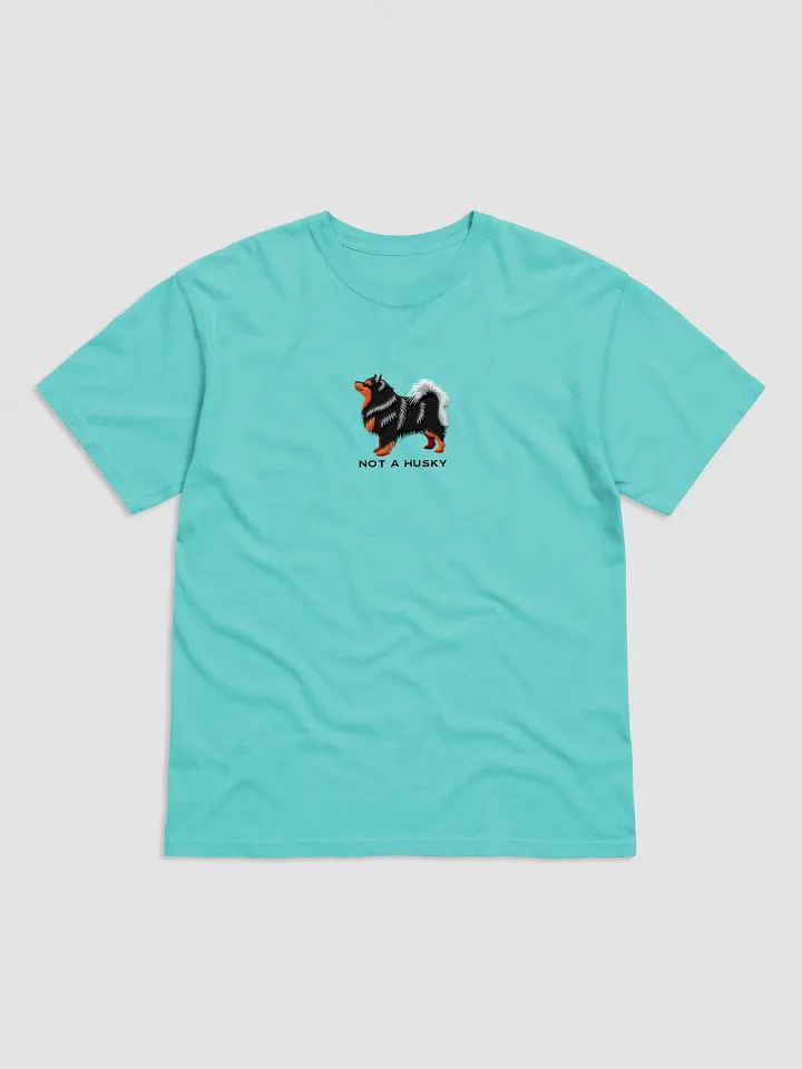 Not a Husky T-Shirt(Embroidered) of a Finnish Lapphund(Black & Tan) product image (25)