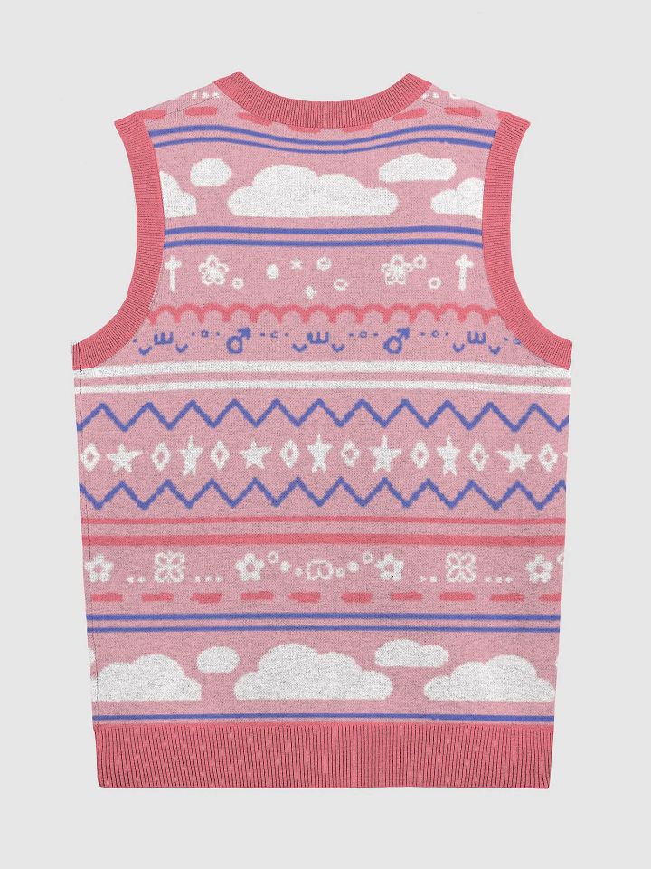 Cloudy Christmas Vest - Pink product image (7)