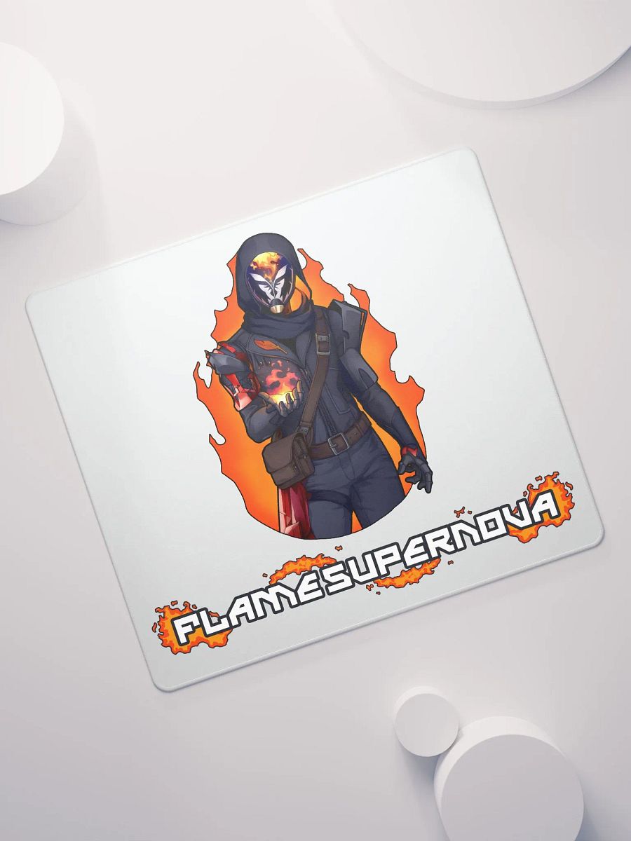 Flame Supernova Gaming Mousepad (White) product image (7)