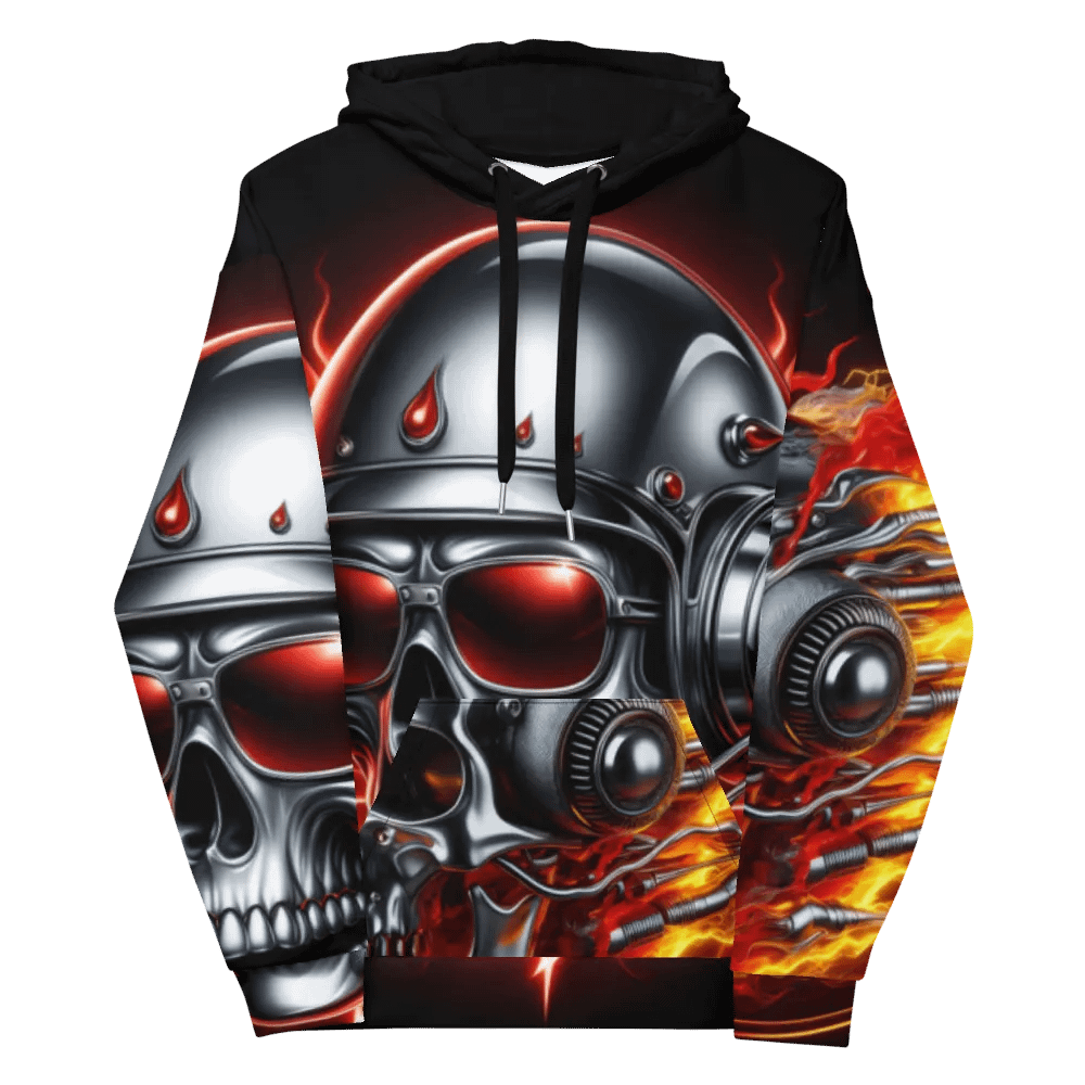 Inferno Cyborg - Unisex Skull Hoodie #52 product image (12)