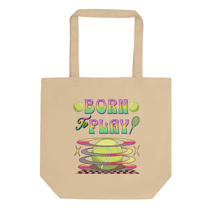 Born to Play Tennis Eco Tote product image (1)