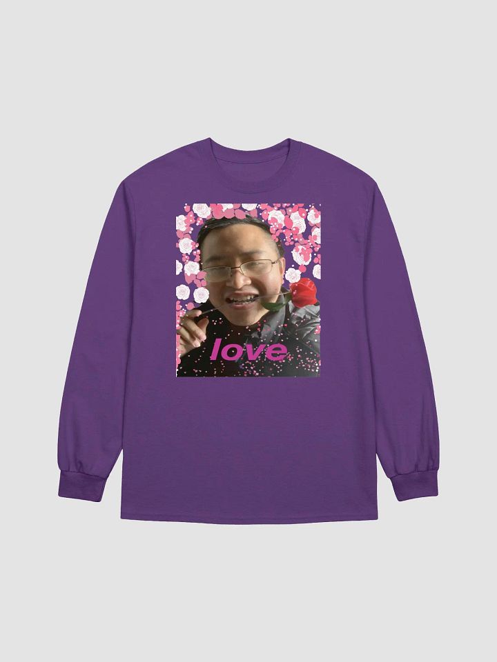 Gildan Ultra Cotton Long Sleeve T-Shirt: rose love product image (3)