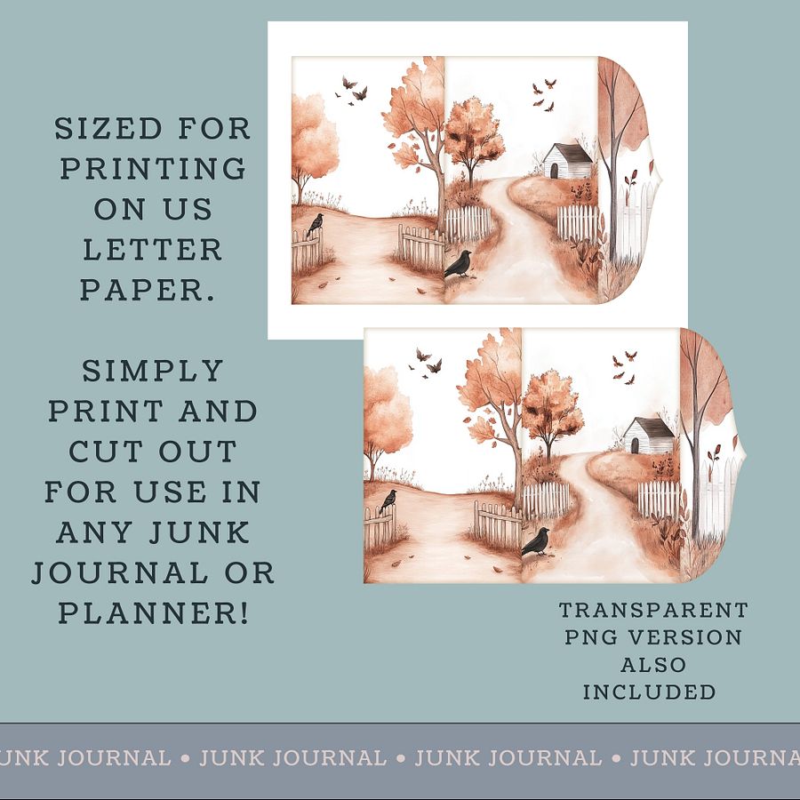 Autumn Crows - Printable Folio Kit V4 product image (3)