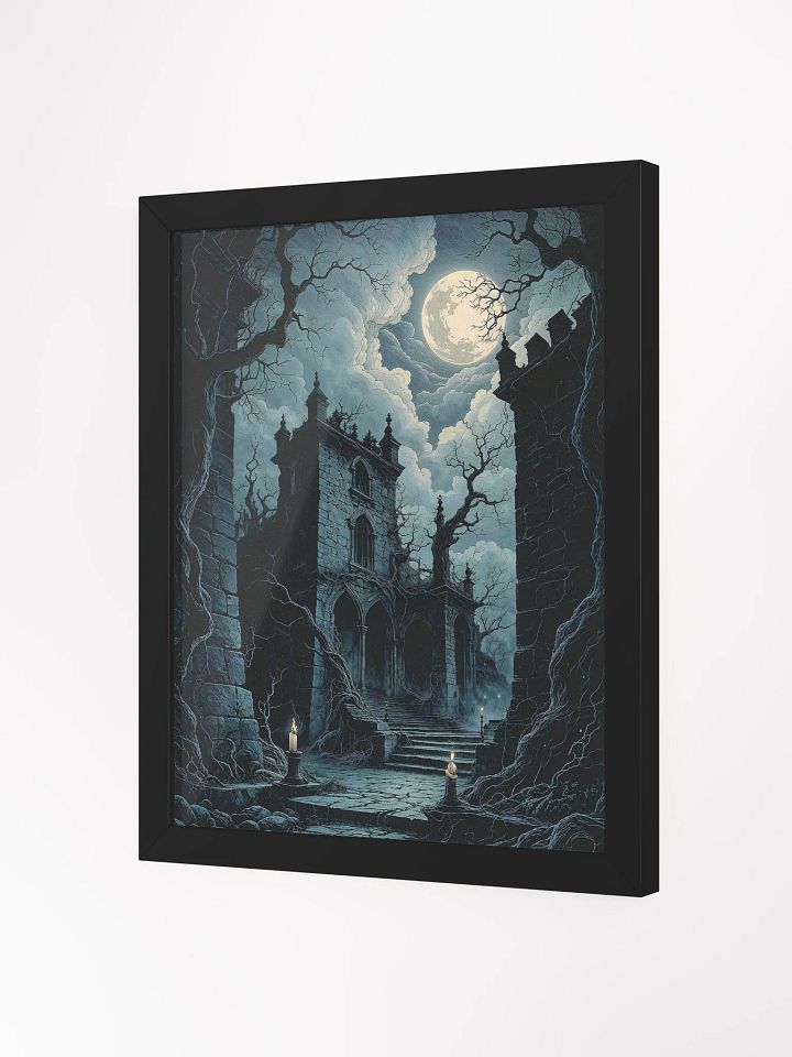 Moonlit Gothic Ruin Framed Print product image (2)