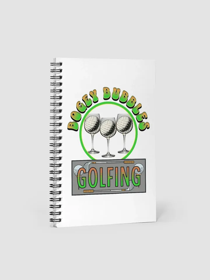 Bogey Bubbles Golfing Spiral Notebook product image (2)