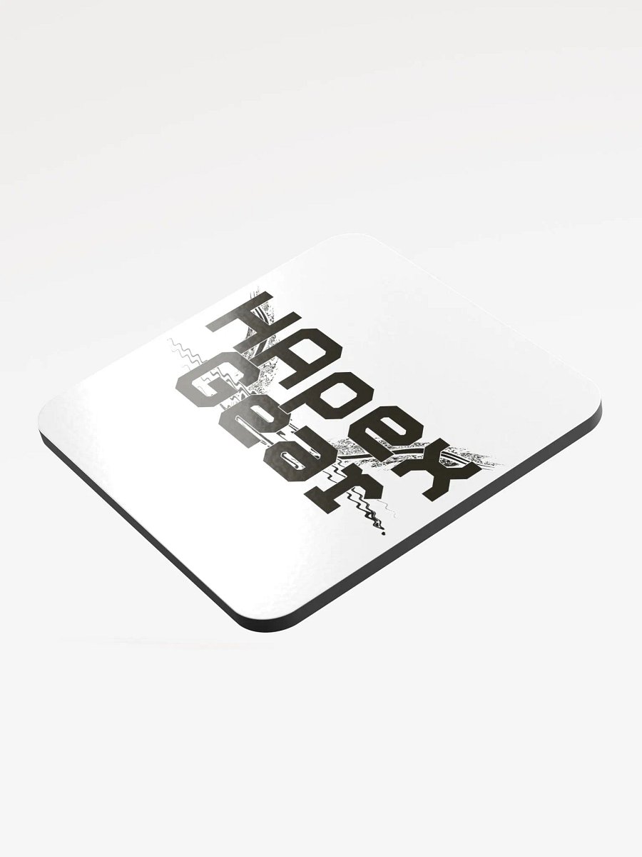 Black HApex Gear Black Logo Glossed Cork Coaster by Allcolor product image (3)