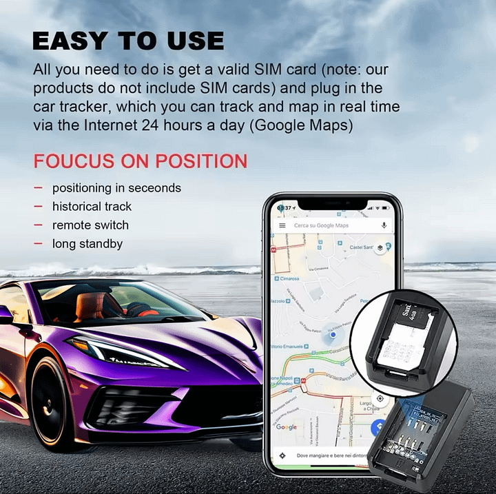 Dont touch my car Micro Magnetic GPS Tracker ( Vehicle Motorcycle Real-time Anti-theft Tracking Monitor, Personal Anti Loss Positioning Mini GPS ) product image (2)